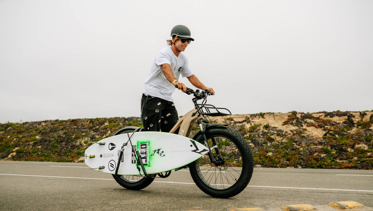 Surf’s Up with Aventon! Find the Right E-bike and Gear For Your Surfing Commute