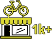 1,000+ bike shops.